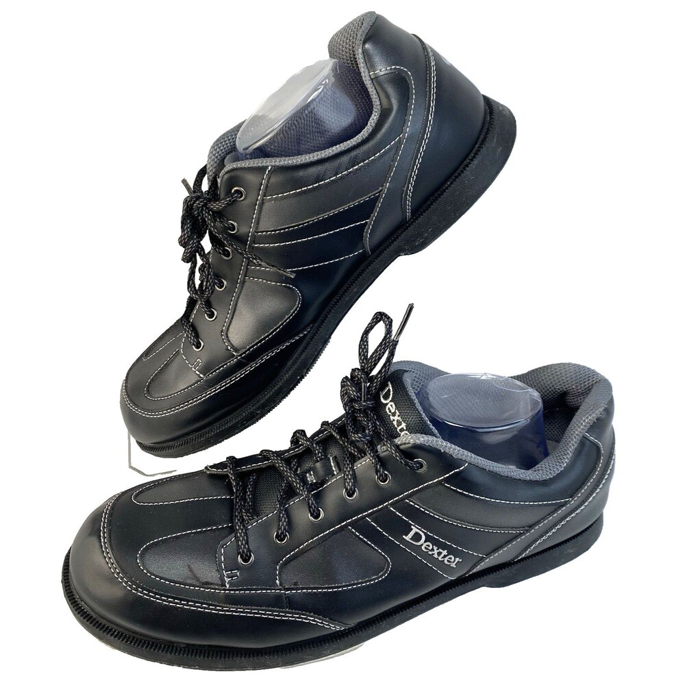 Dexter Pro Am II Black Gray Men's Right Hand Bowling Shoes Size 13MD B2255-1 EUC
